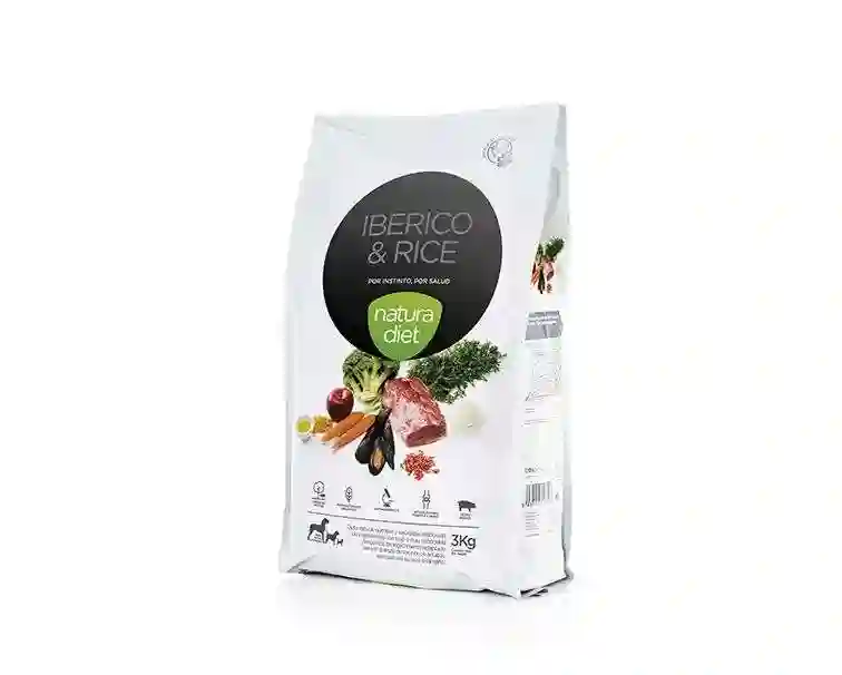 Natura Diet Ibérico y Arroz Para Perros