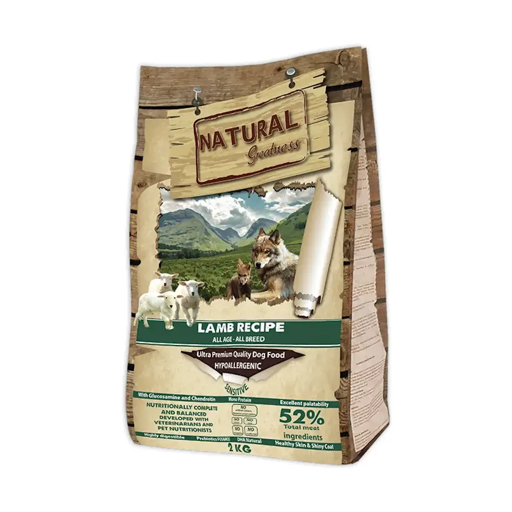Natural Greatness Receta Sensitive Cordero para Perros