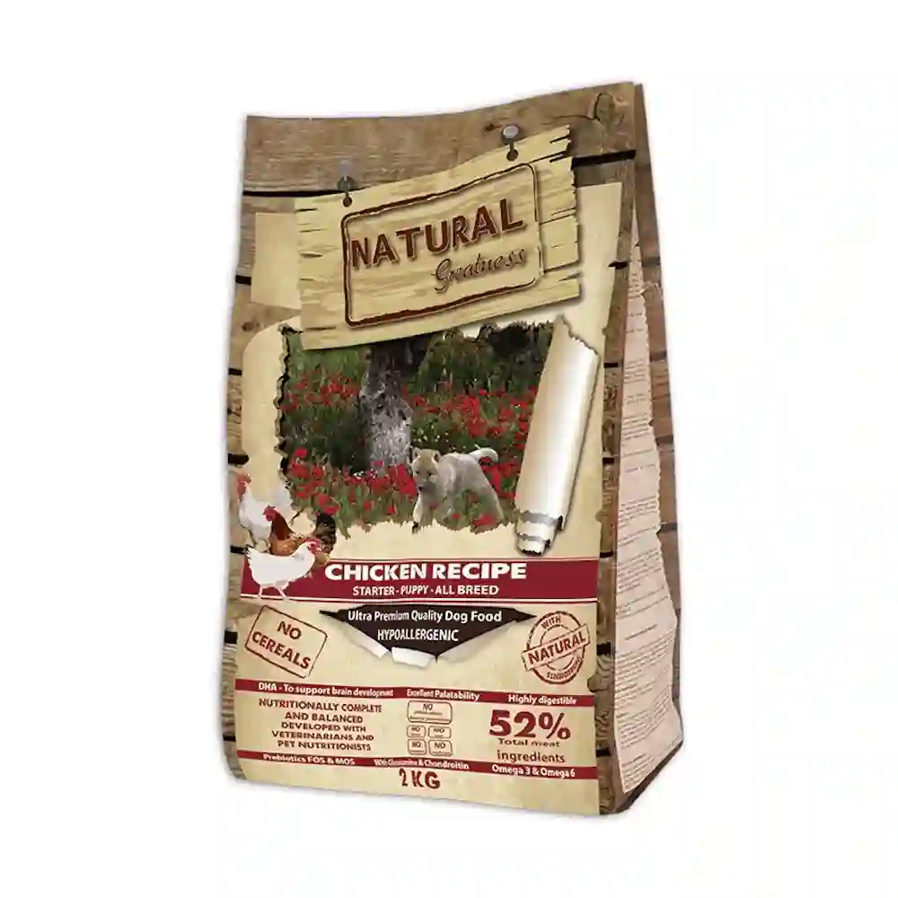 Grandeza natural receta polo inicio de cachorros para perros