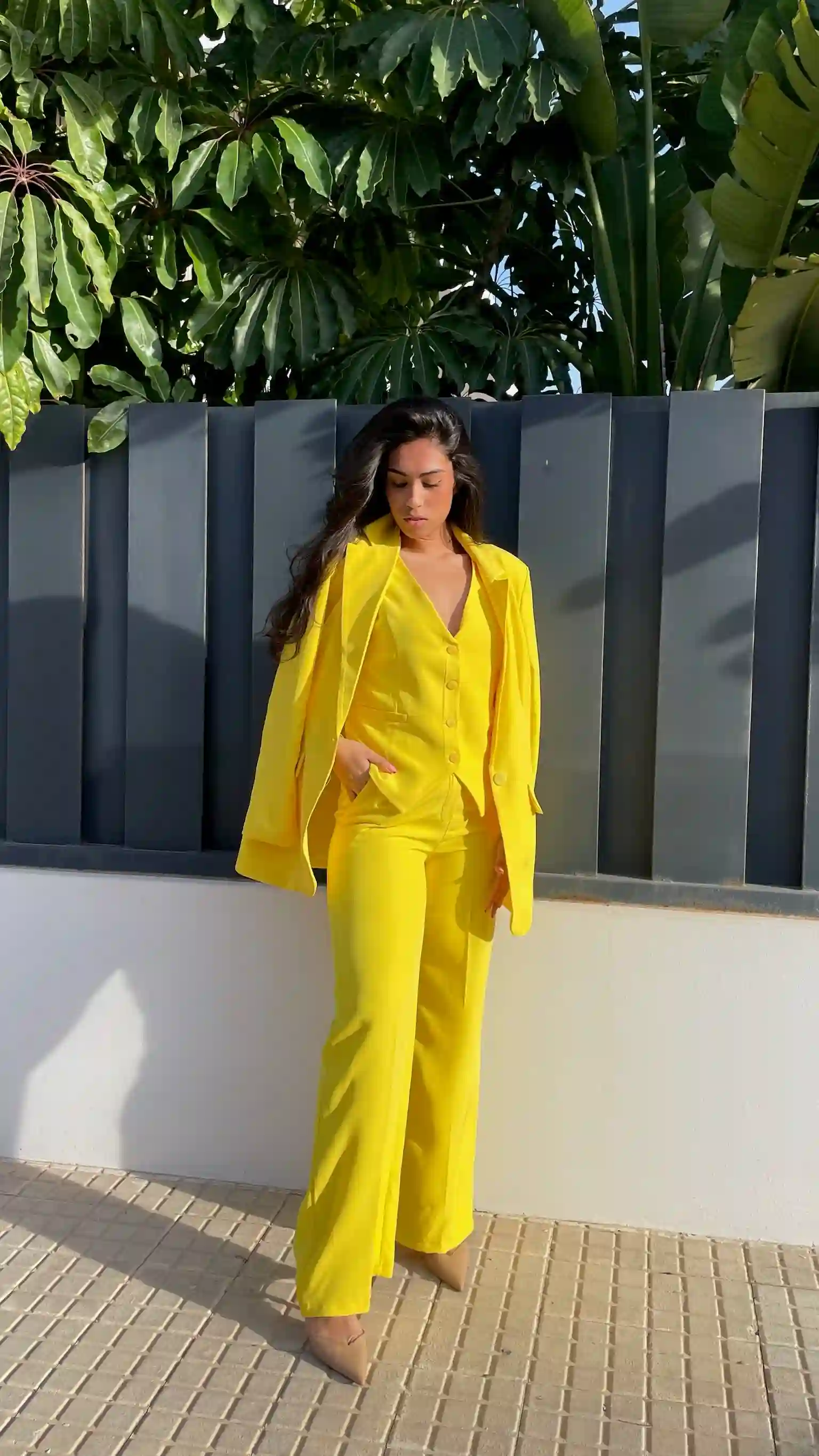 CONJUNTO TRAJE TENTACIÓN AMARILLO