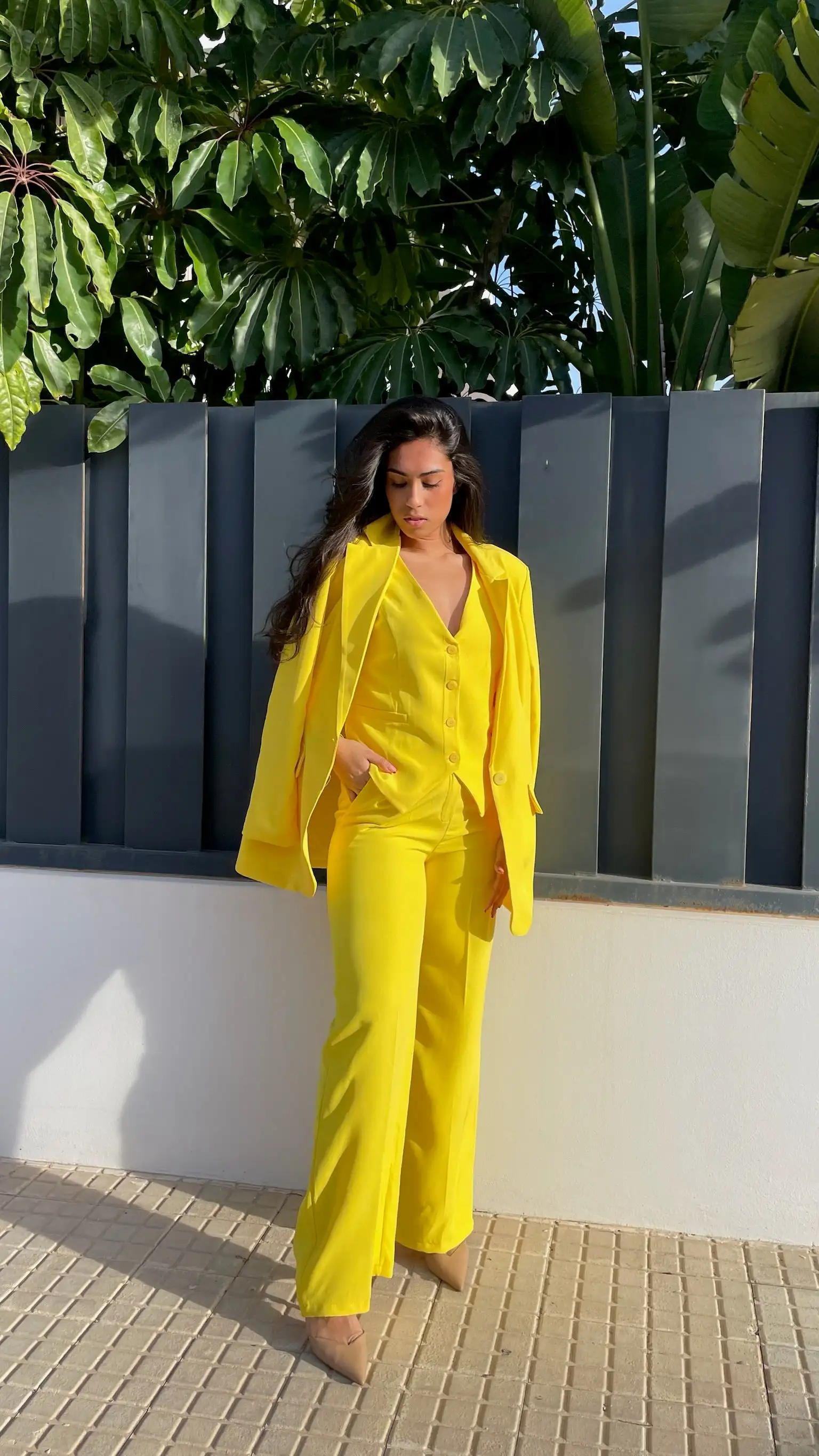 CONJUNTO TRAJE TENTACIÓN AMARILLO