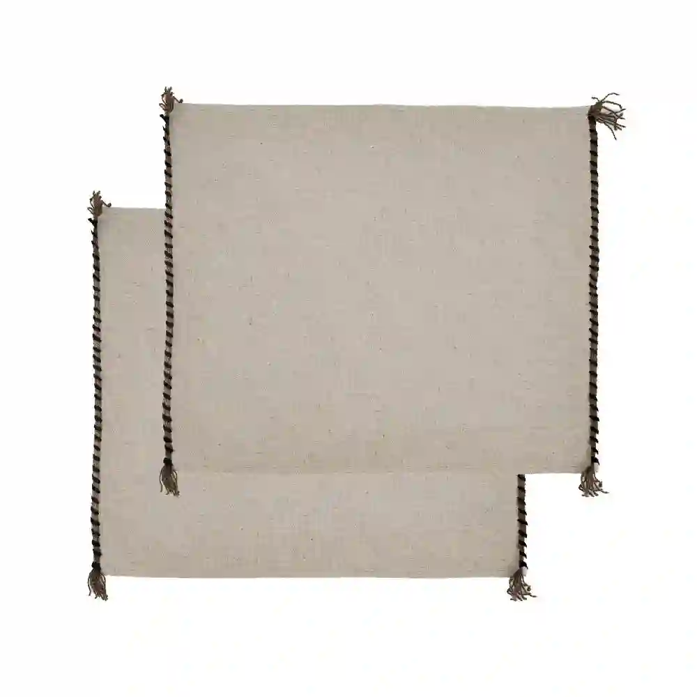 Manteles individuales beige (juego de 2)