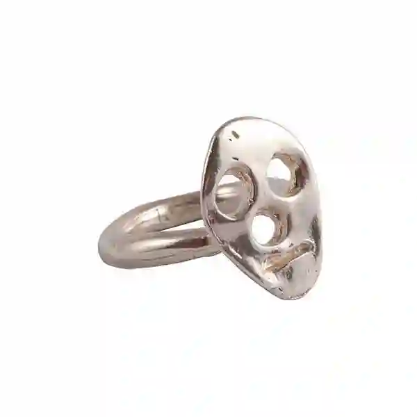 Anillo de plata de vanitas
