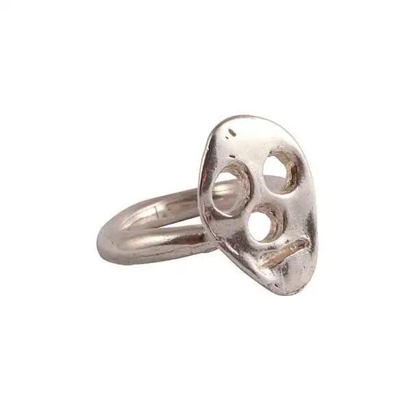 Anillo de plata de vanitas