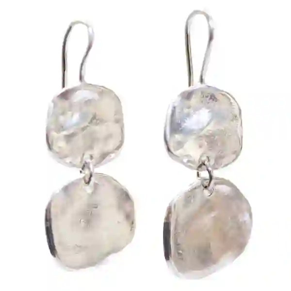 Ibiza medium double disc earrings