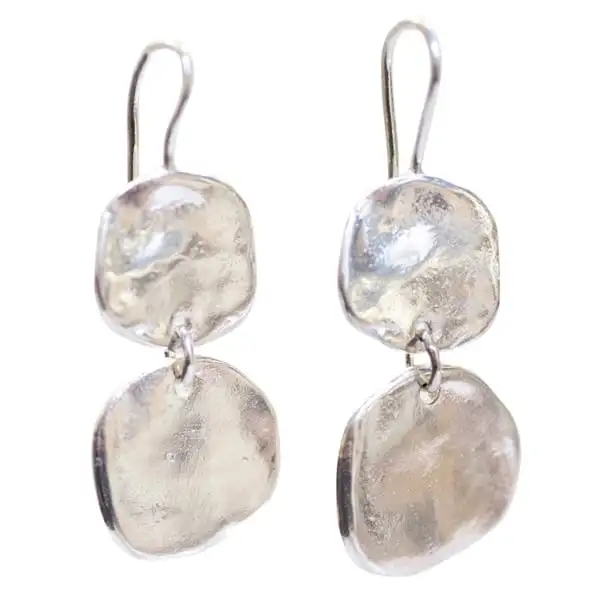 Ibiza medium double disc earrings