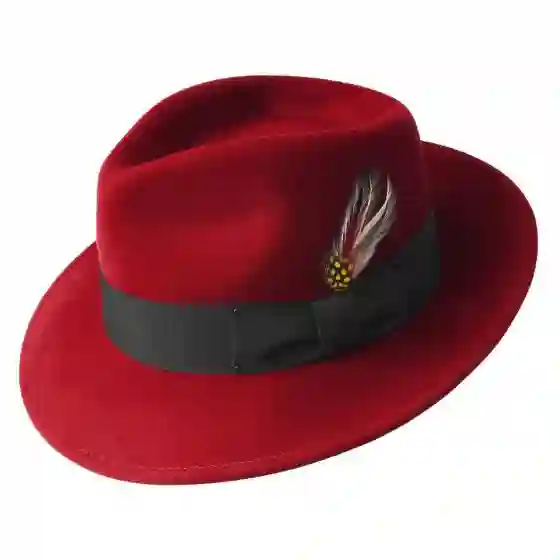 Sombro Fedora Rojo