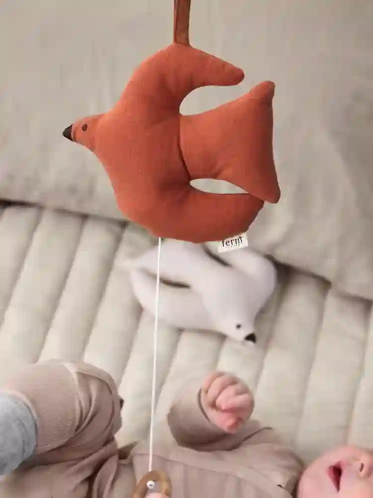 Swift Bird Music Mobile - Baked Clay