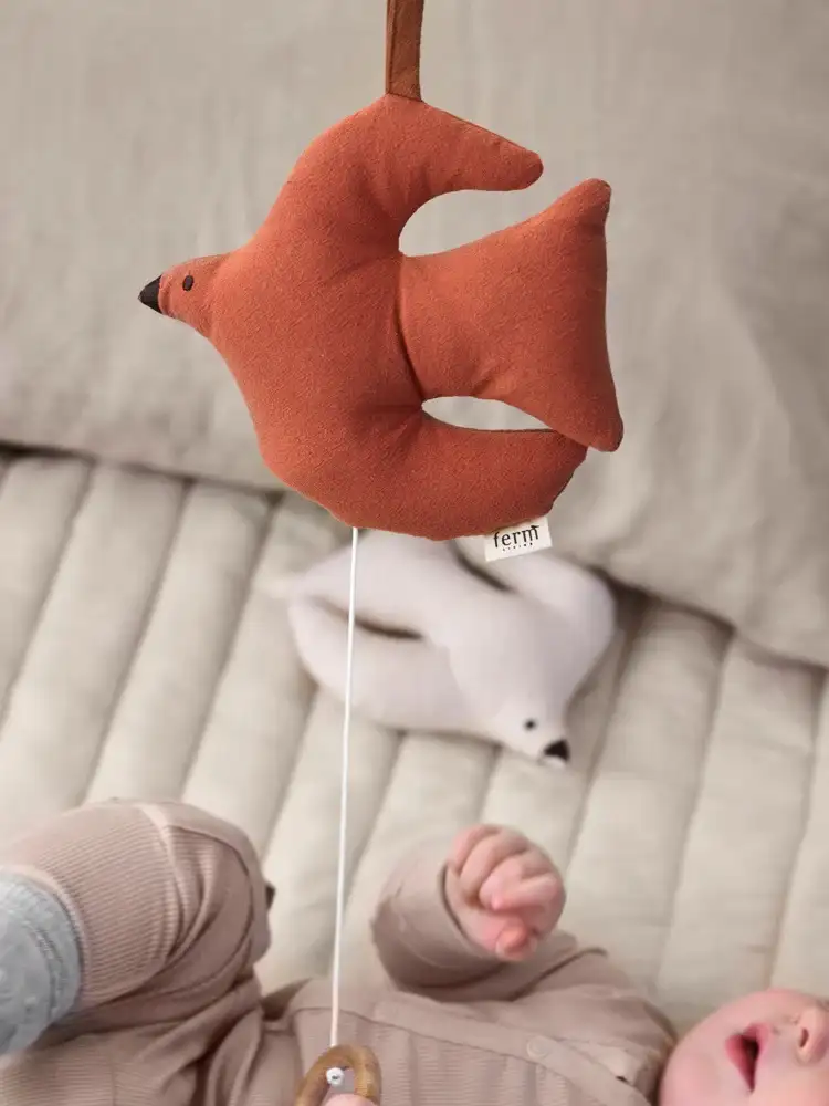 Swift Bird Music Mobile - Baked Clay