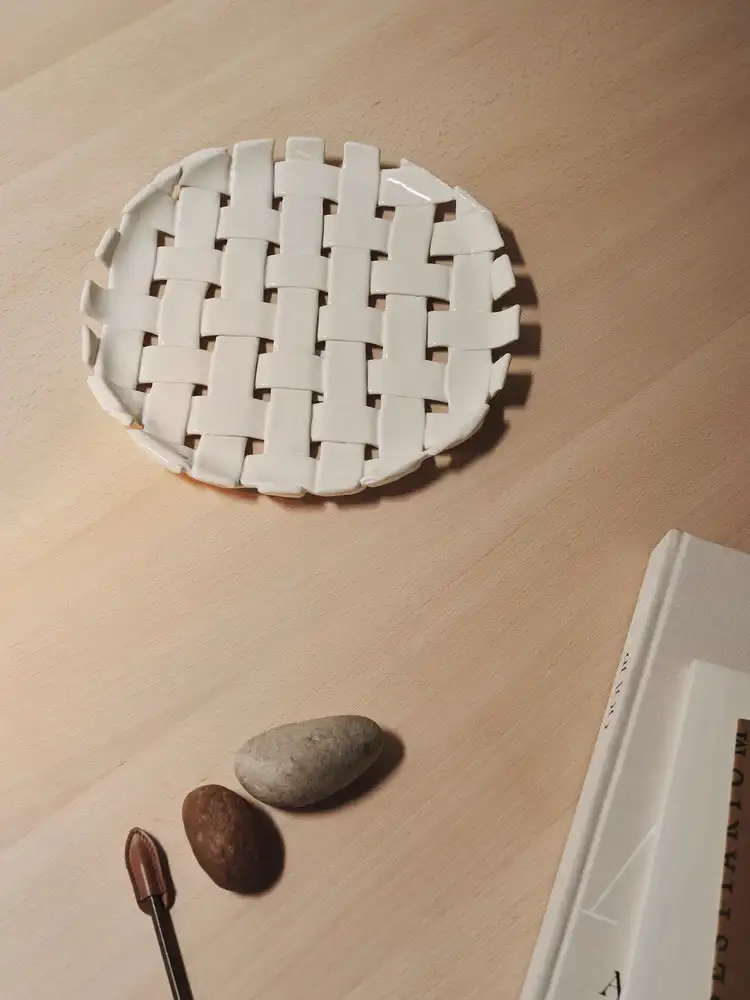 Plato de trenza - Off White