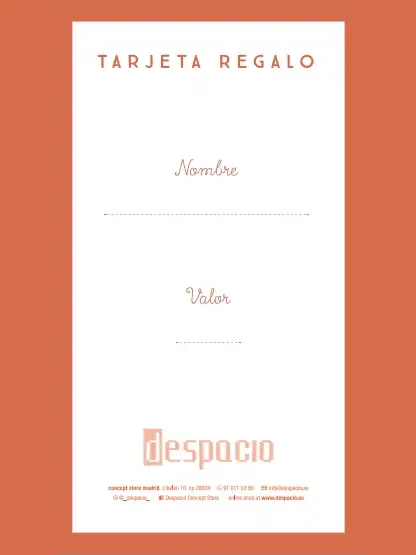 Tarjeta Regalo desprecio