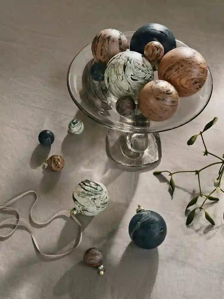 MARBLE BAUBLES M - Juego de 4 - Mixto
