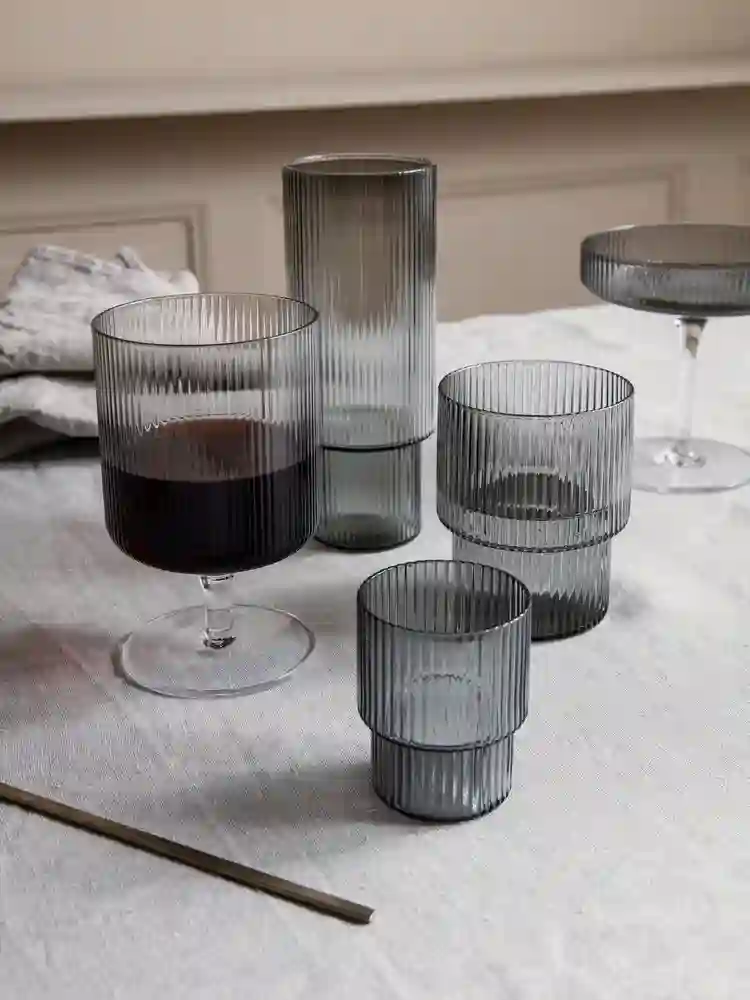 Juego de gafas de ondulación de 4 - gris ahumado
