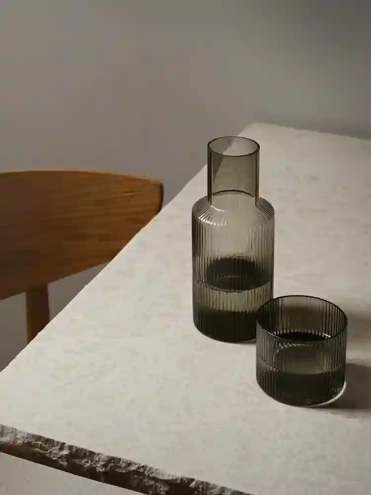 Set de jarra de jarra pequeña - gris ahumado