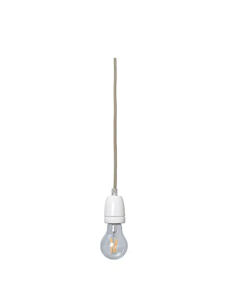 Fabric Cord Set Ceramic Socket 4M