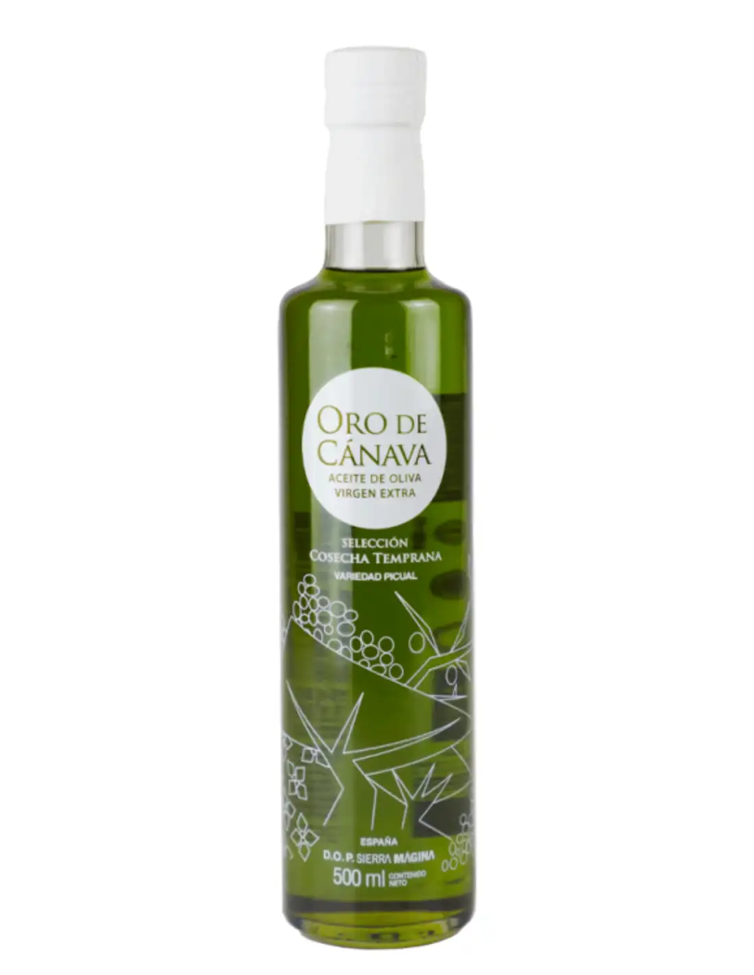 ORO DE CÁNAVA EDICIÓN LIMITADA COSECHA TEMPRANA - Botella de Vidrio 500 ml.