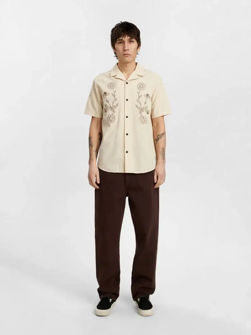 White embroidered shirt - Image 3