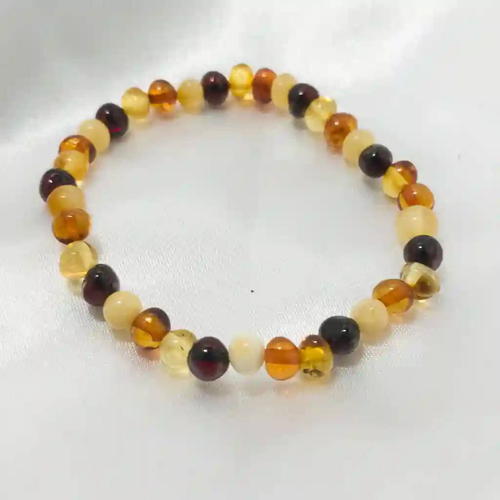 Pulsera ámbar - bolas