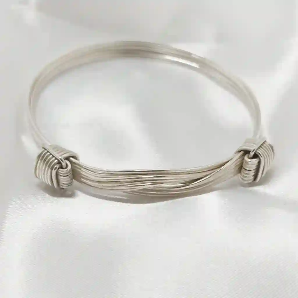 Pulsera pelo elefante plata