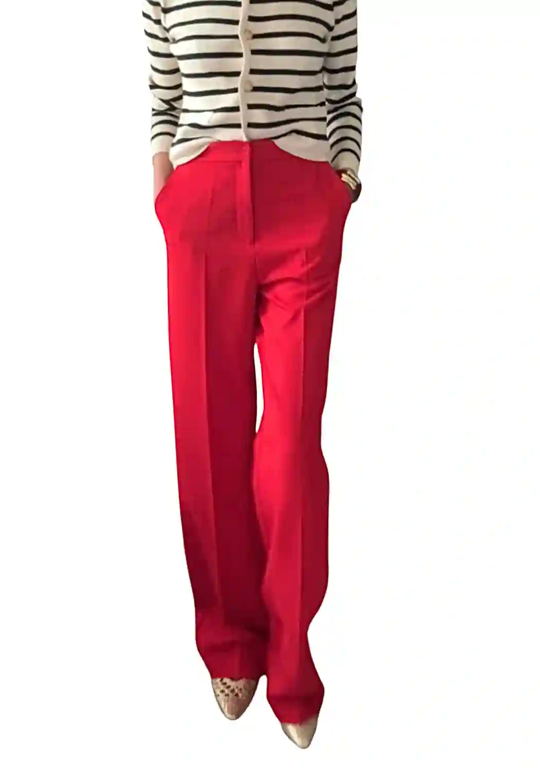 Pantalón traje rojo