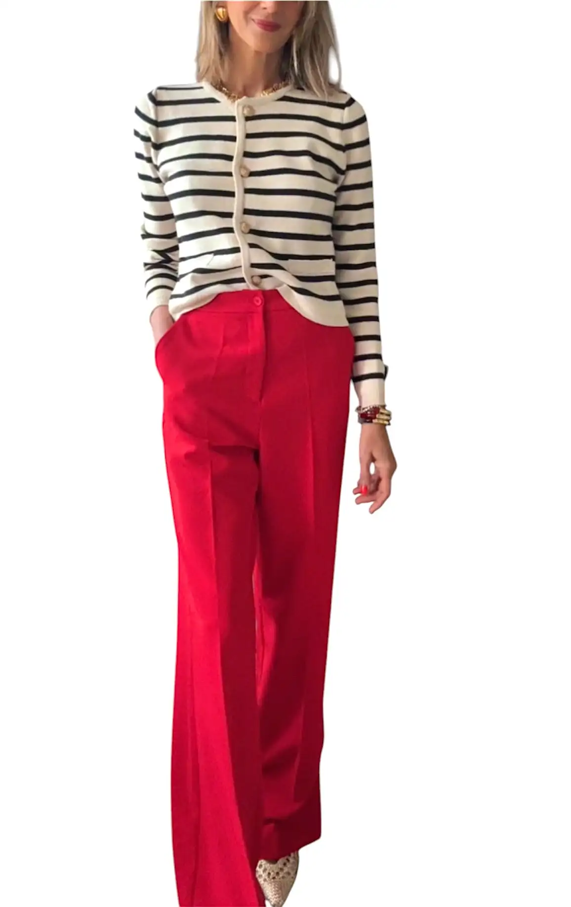 Pantalón traje rojo - Imagen 2