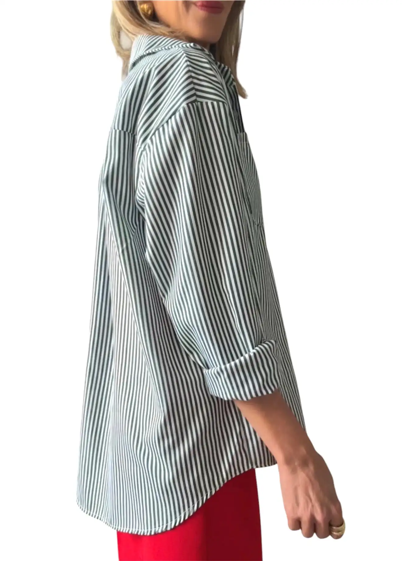 Camisa rayas blanco&negro - Imagen 2