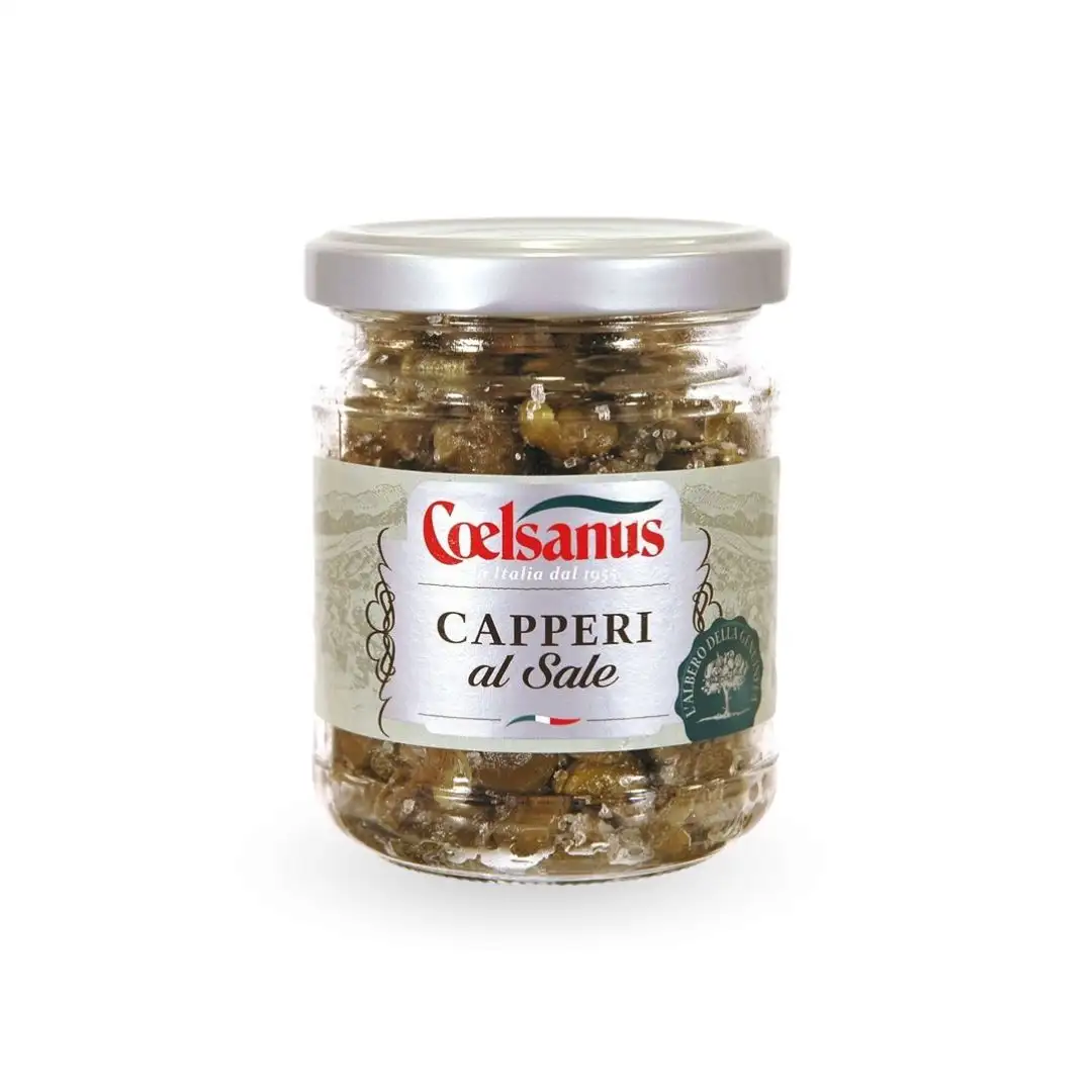 Alcaparras en sal gorda Coelsanus 140 grs