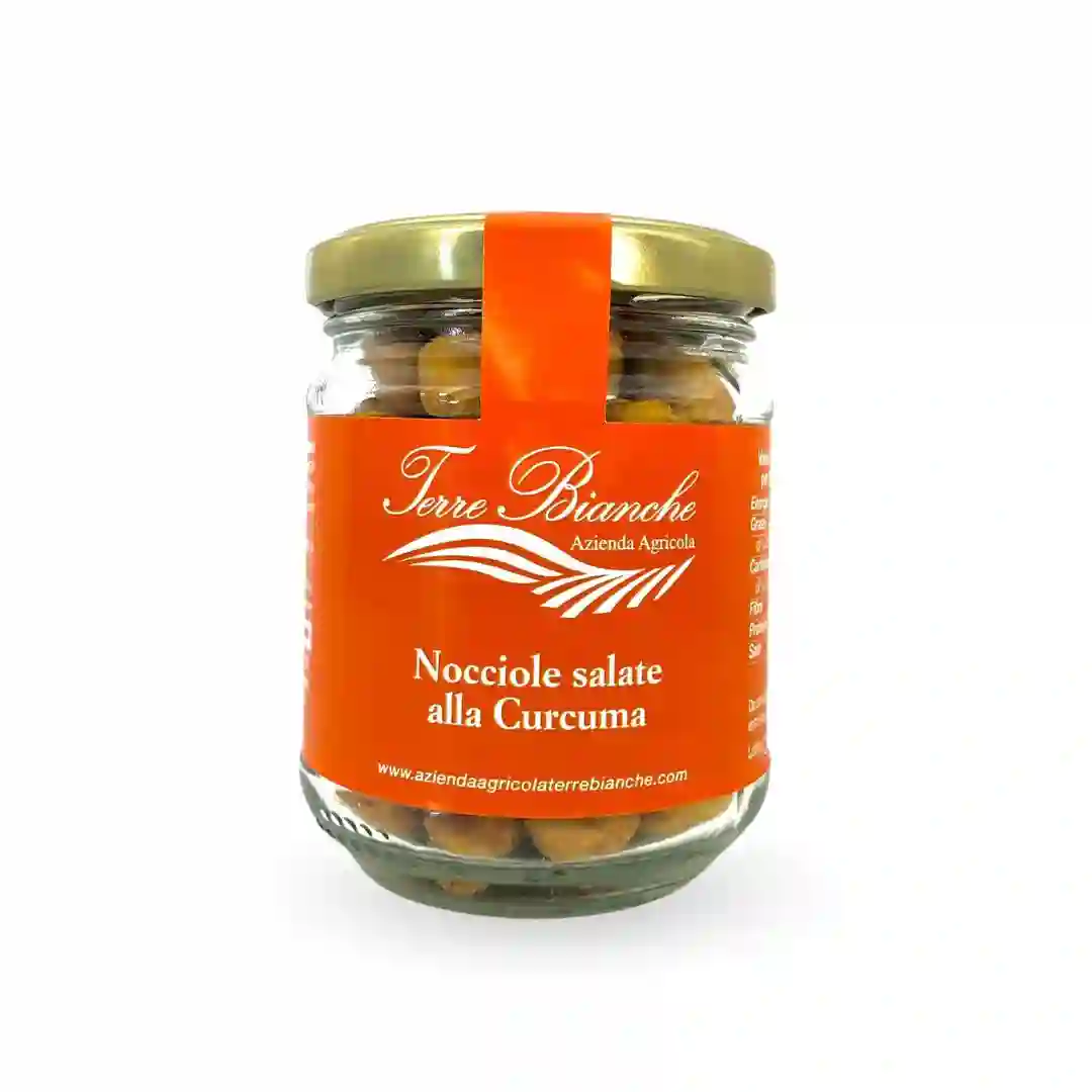 Avellanas tostadas con Cúrcuma Terre Bianche 100 grs