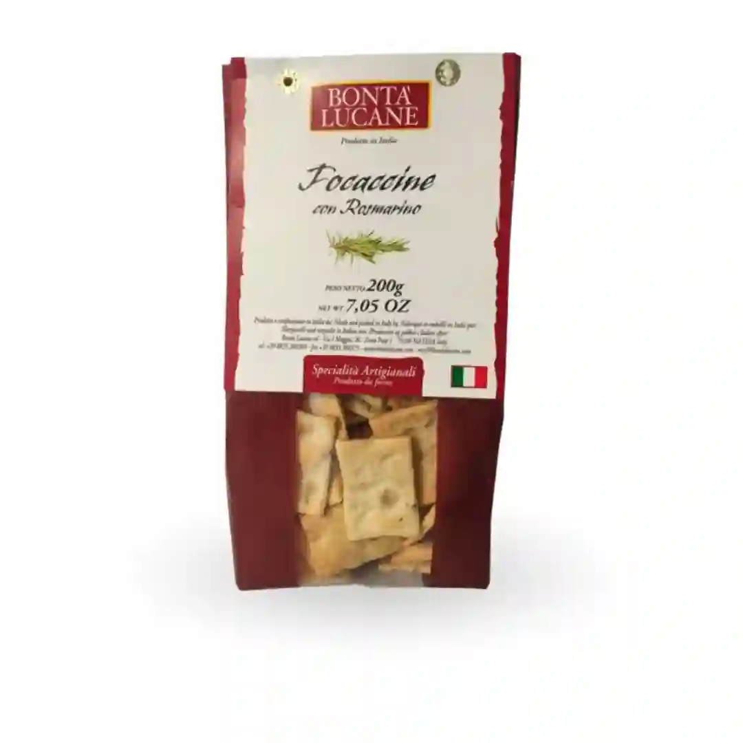 Focaccine Rosmarino Bontá Lucane  200 grs