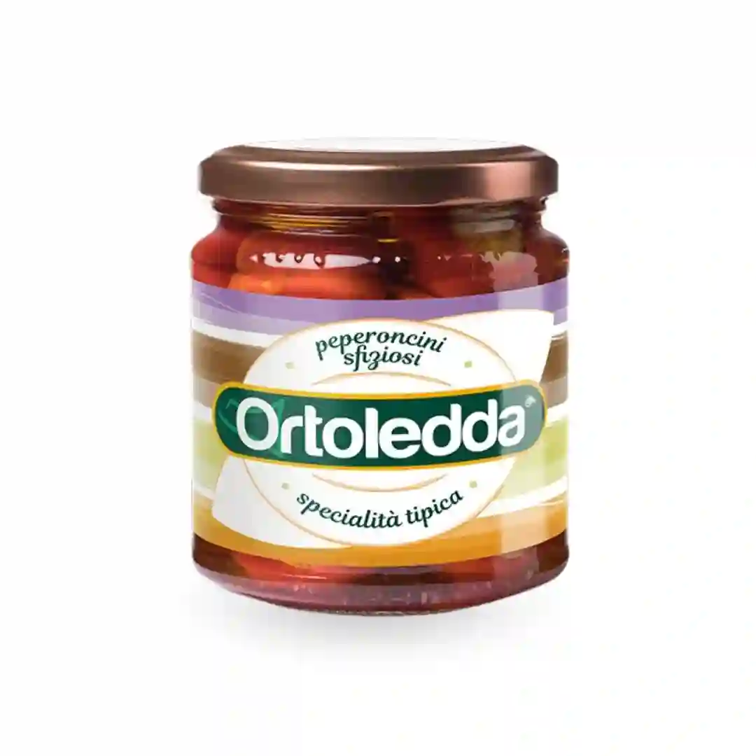 Peperoncini rellenos de atun Ortoledda 280 grs