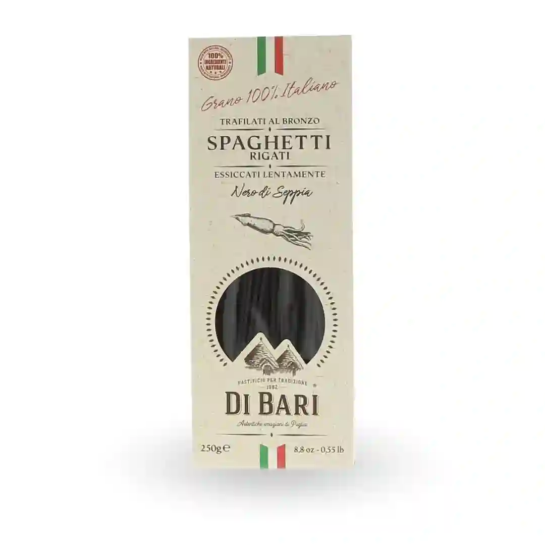 Spaghetti with sepia ink taraloro di bari 250 grs
