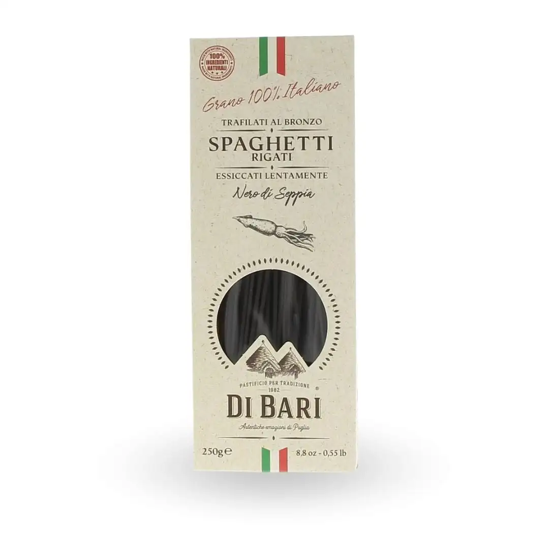 Spaghetti con tinta de sepia Taralloro Di Bari 250 grs