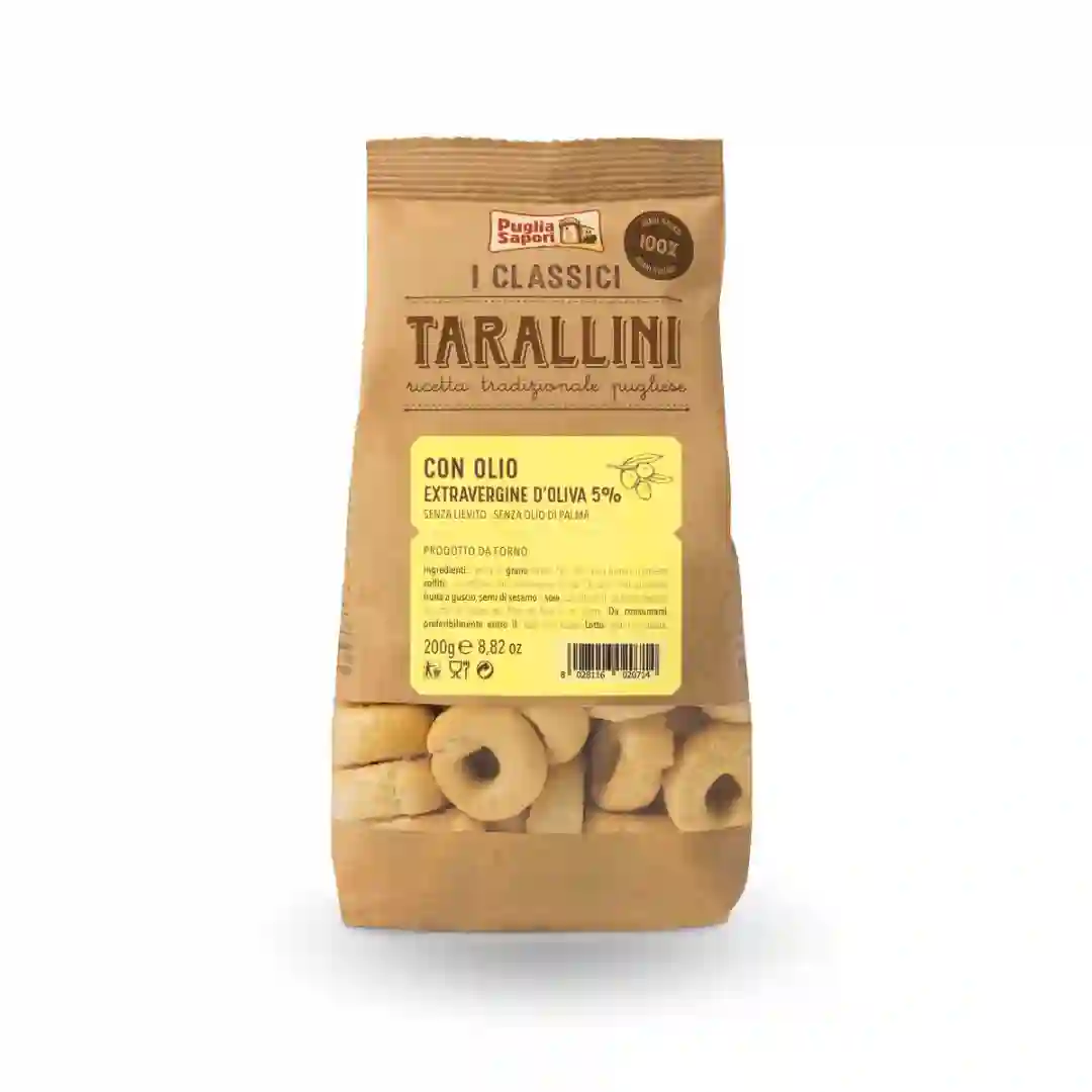 Tarallini Classico con AOVE Puglia Sapori 200 grs