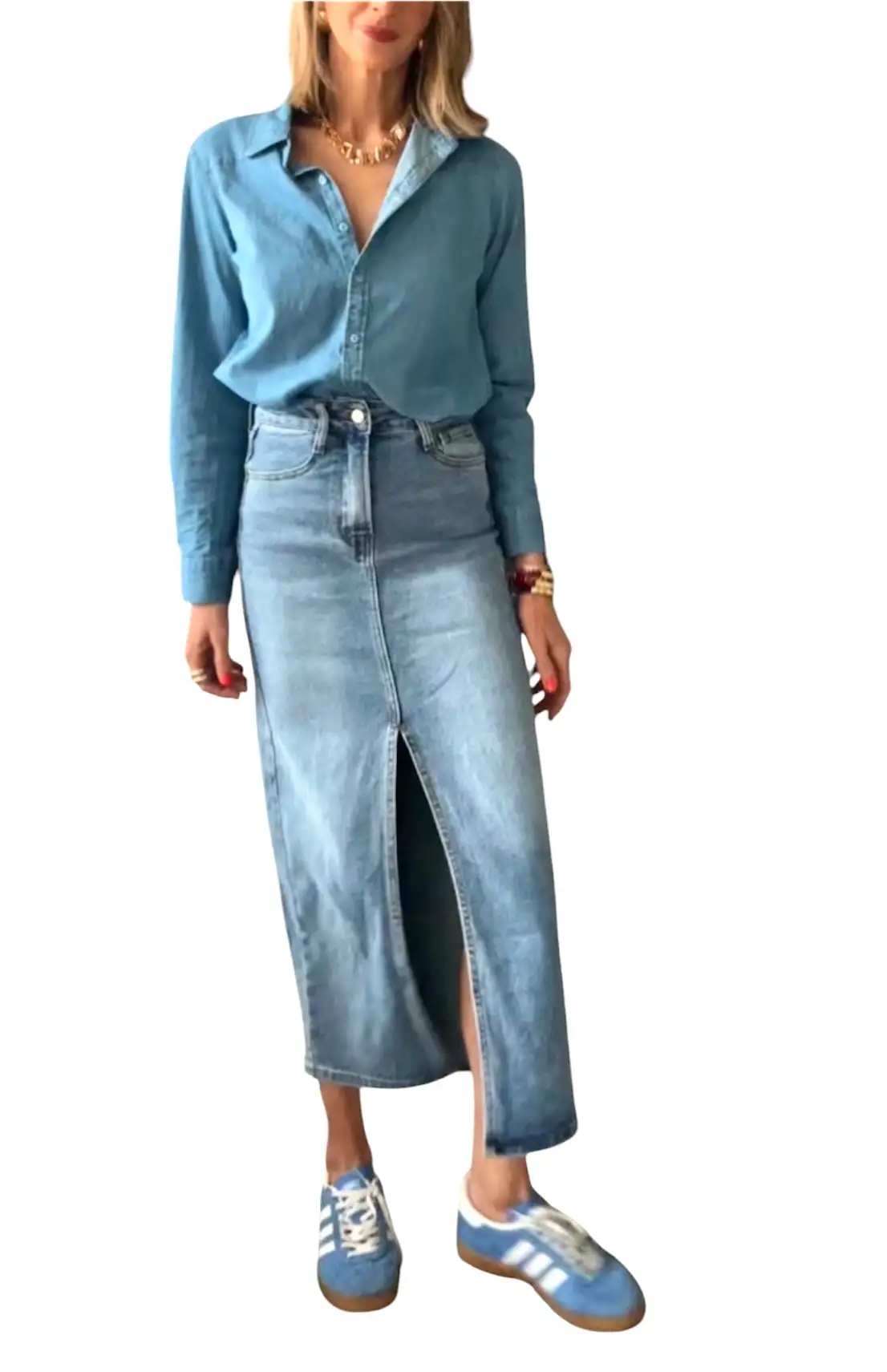 Blue Denim Falda - Image 2