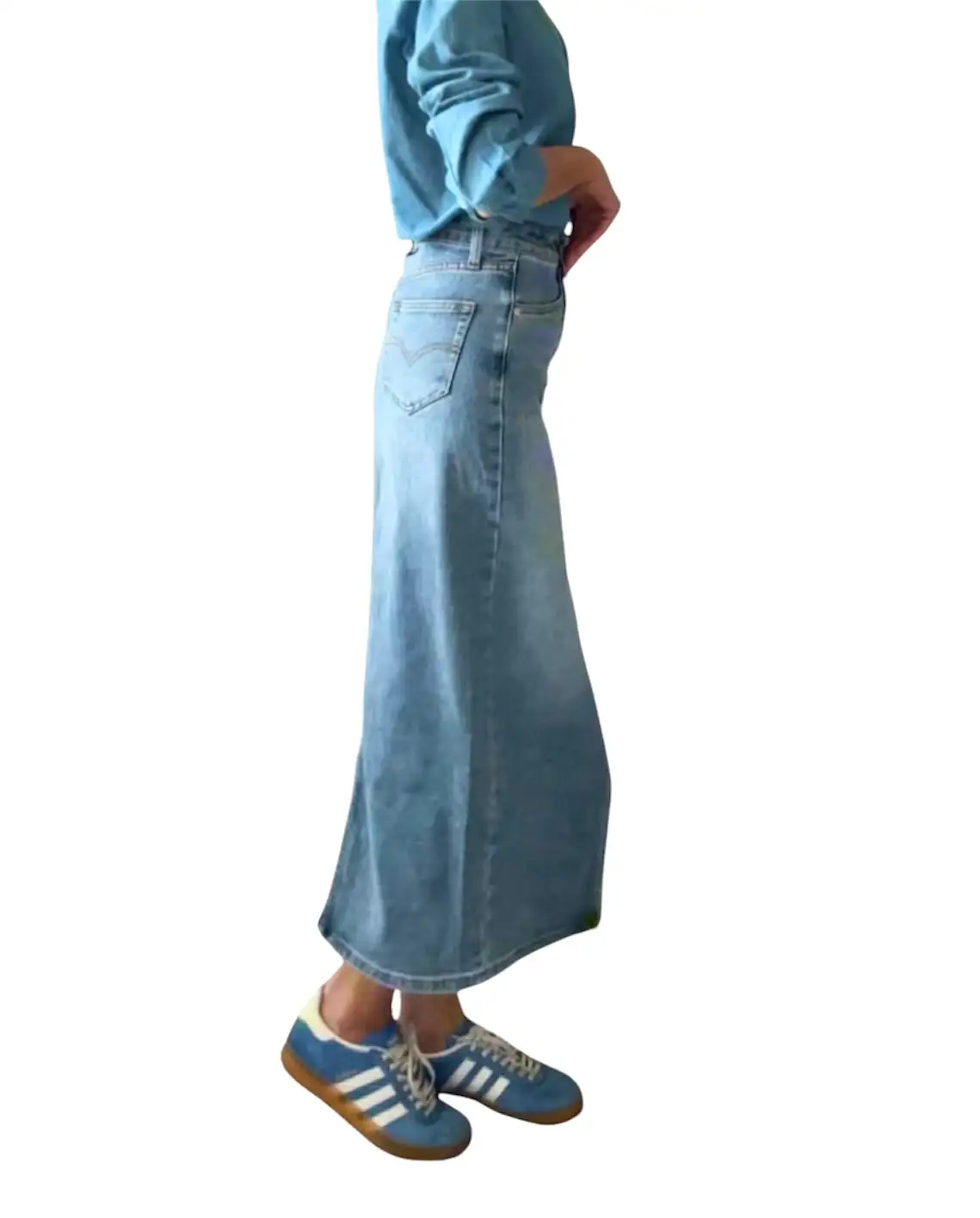 Blue Denim Falda - Image 3