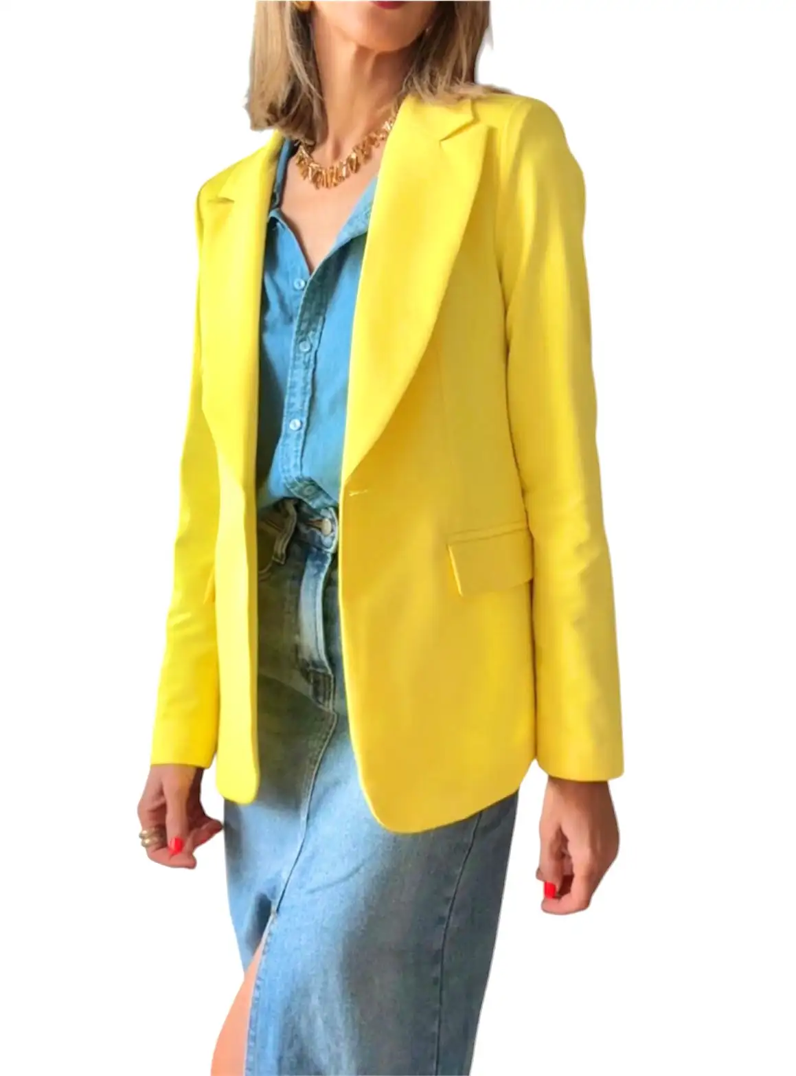Blazer Olivia Amarillo