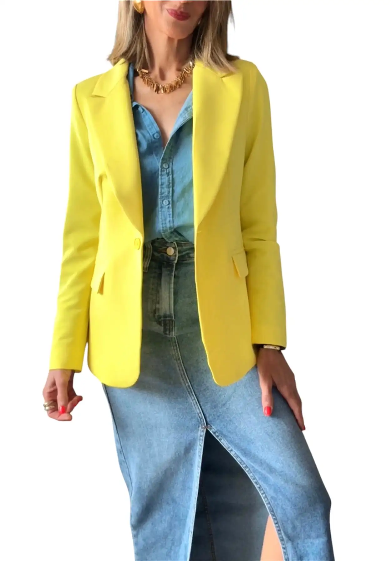 Blazer Olivia Amarillo - Image 2