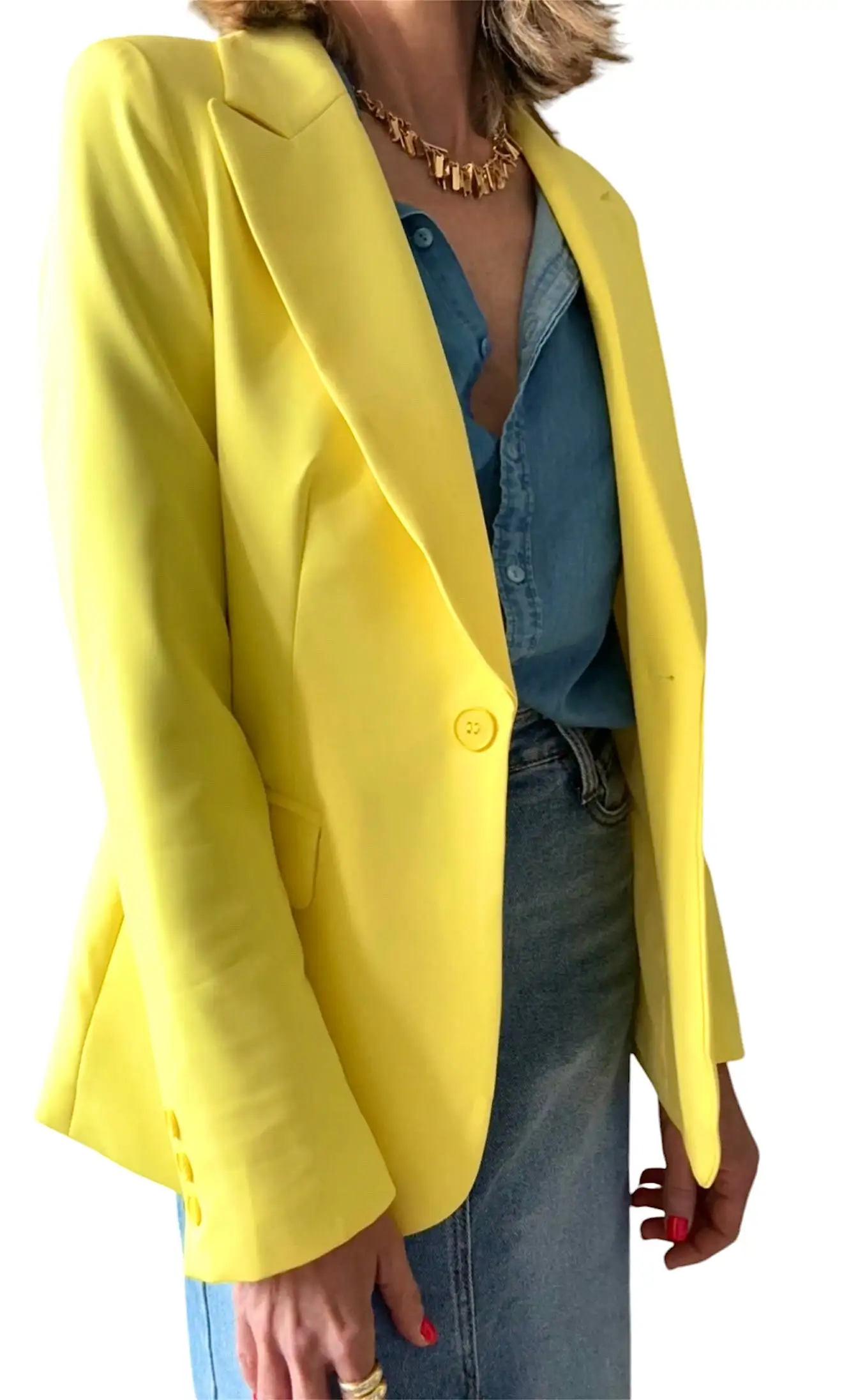 Blazer Olivia Amarillo - Image 3