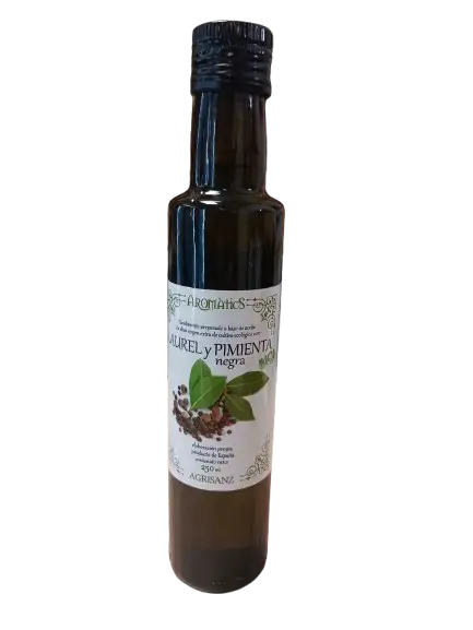 Aceite Virgen Extra sabor Laurel y Pimienta Negra