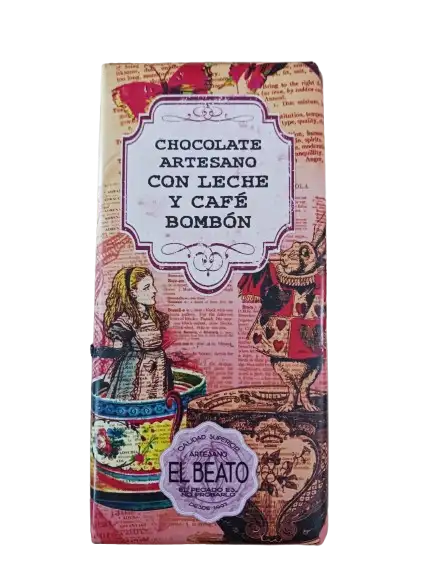 Tableta de chocolate con Leche Café Bombón