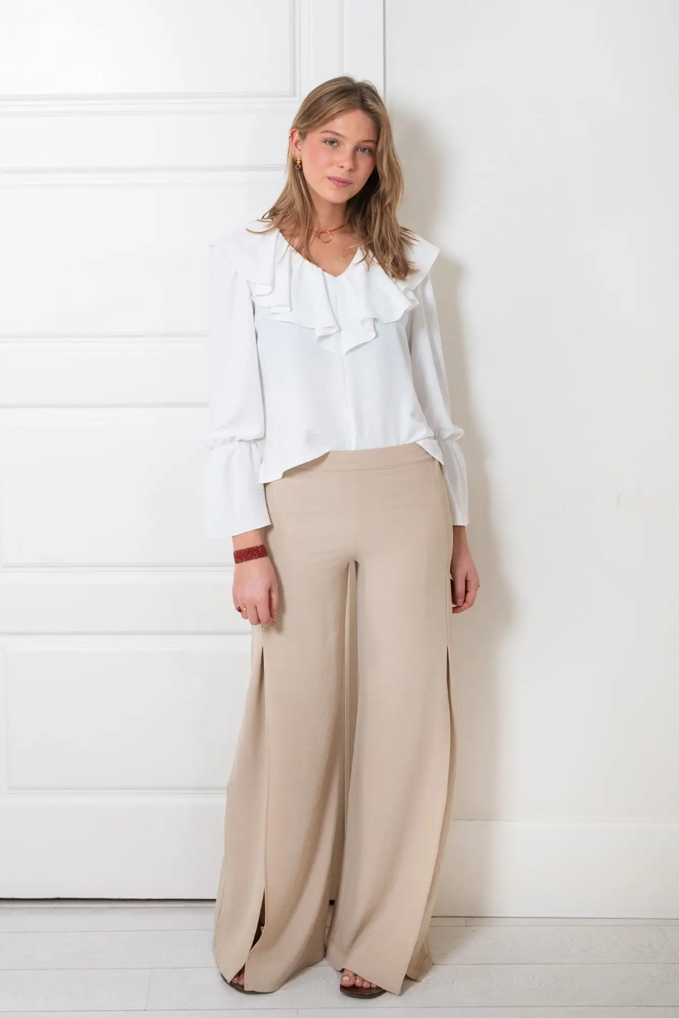 PANTALON VENECIA BEIGE - Imagen 2