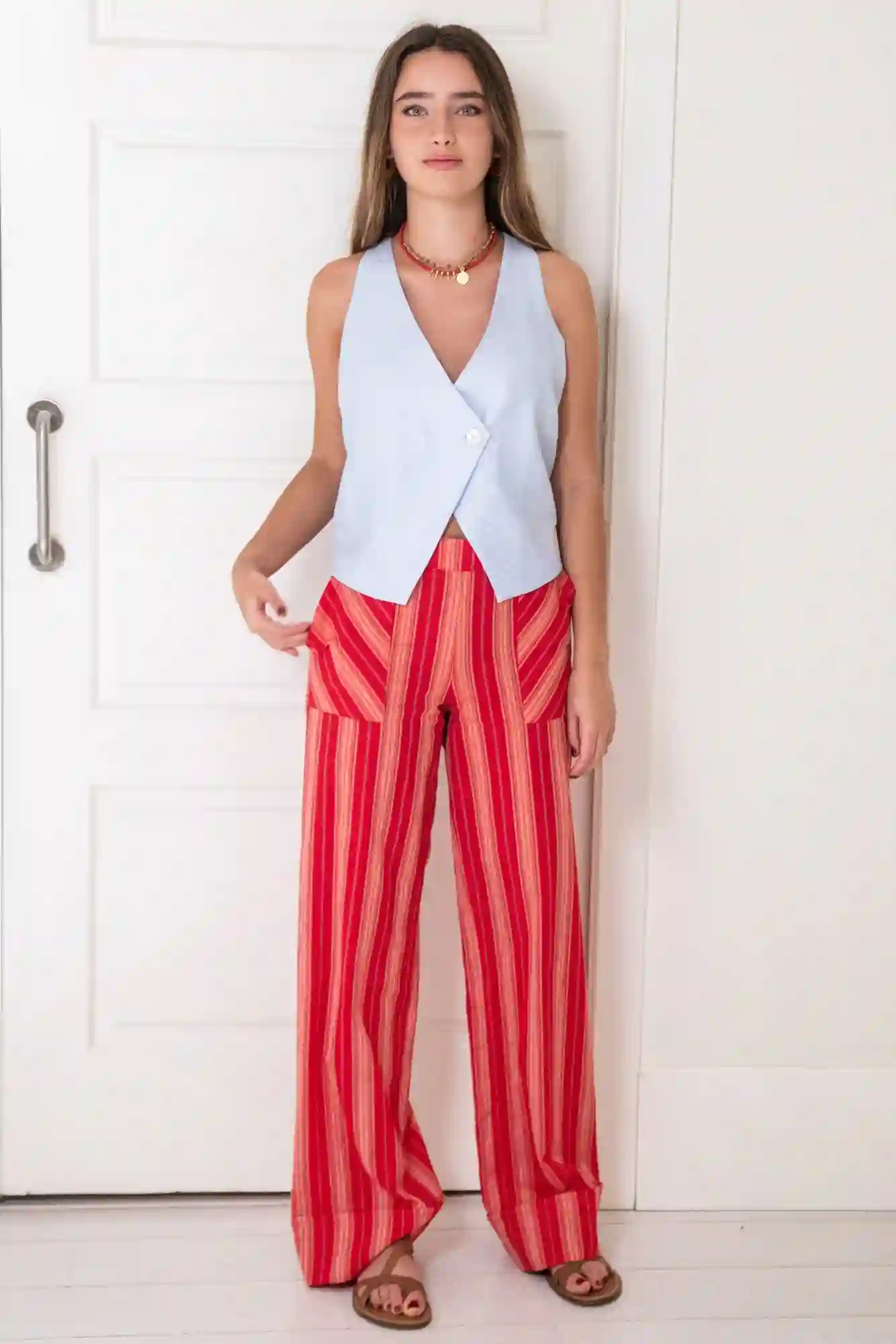 Red Scotland pants