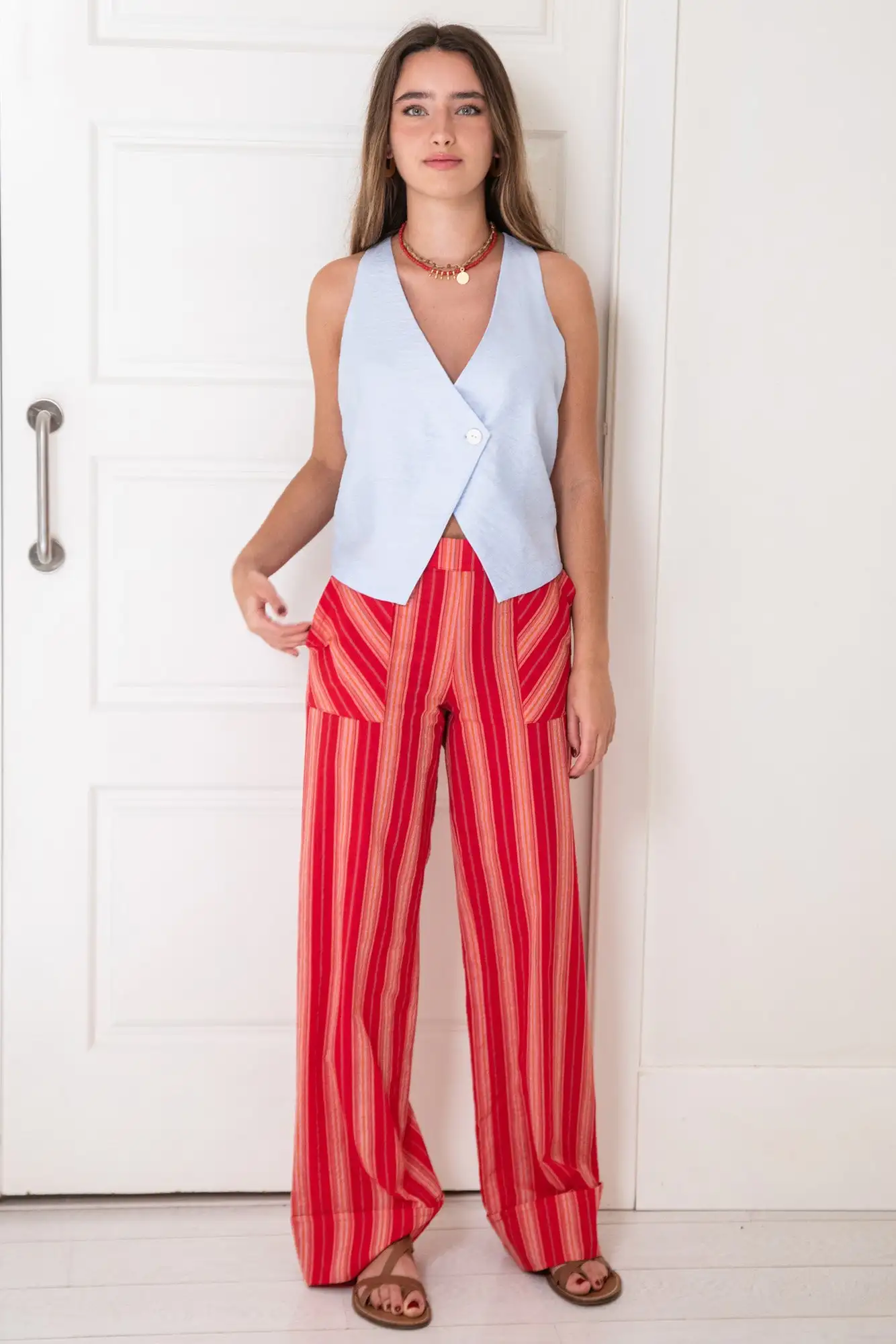 Red Scotland pants