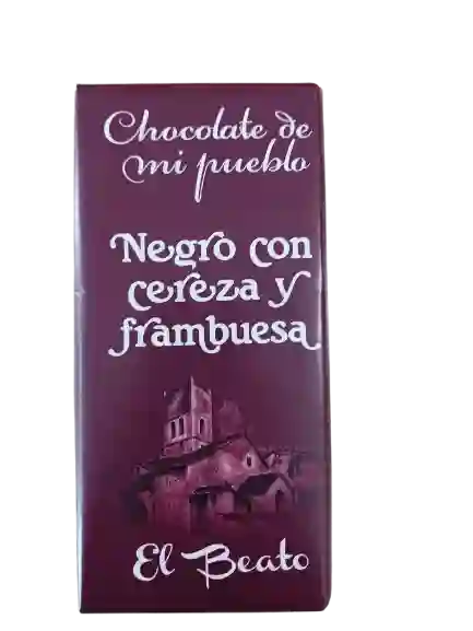 Tableta de chocolate Negro con Cereza y Frambuesa