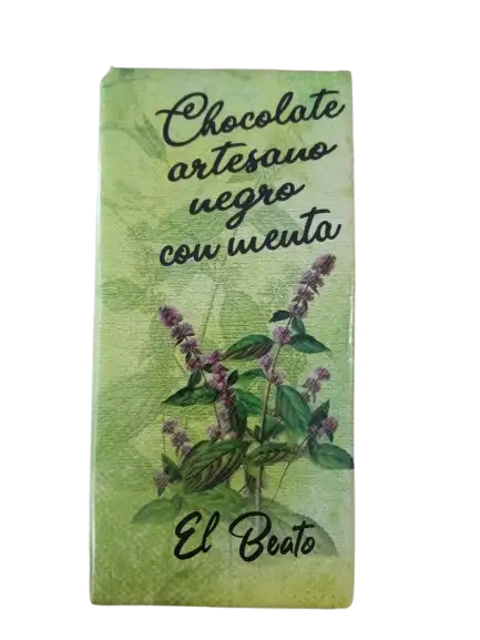 Tableta de chocolate Negro con Menta