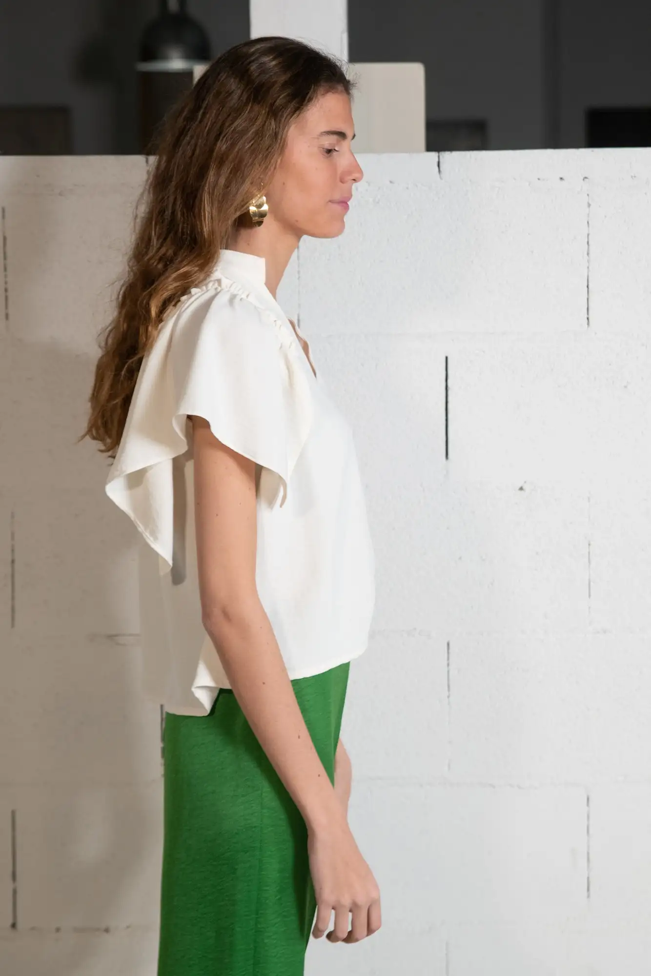 BLUSA BURGOS MARFIL - Imagen 5
