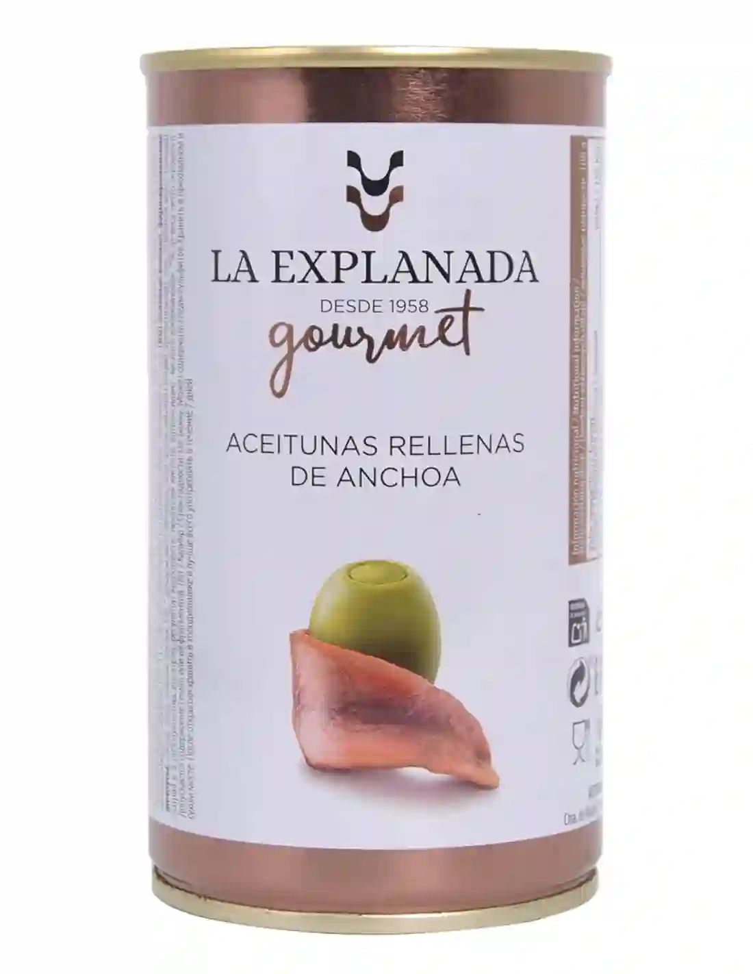 La Explanada Aceitunas Rellenas de Anchoa - Lata 370 gr.