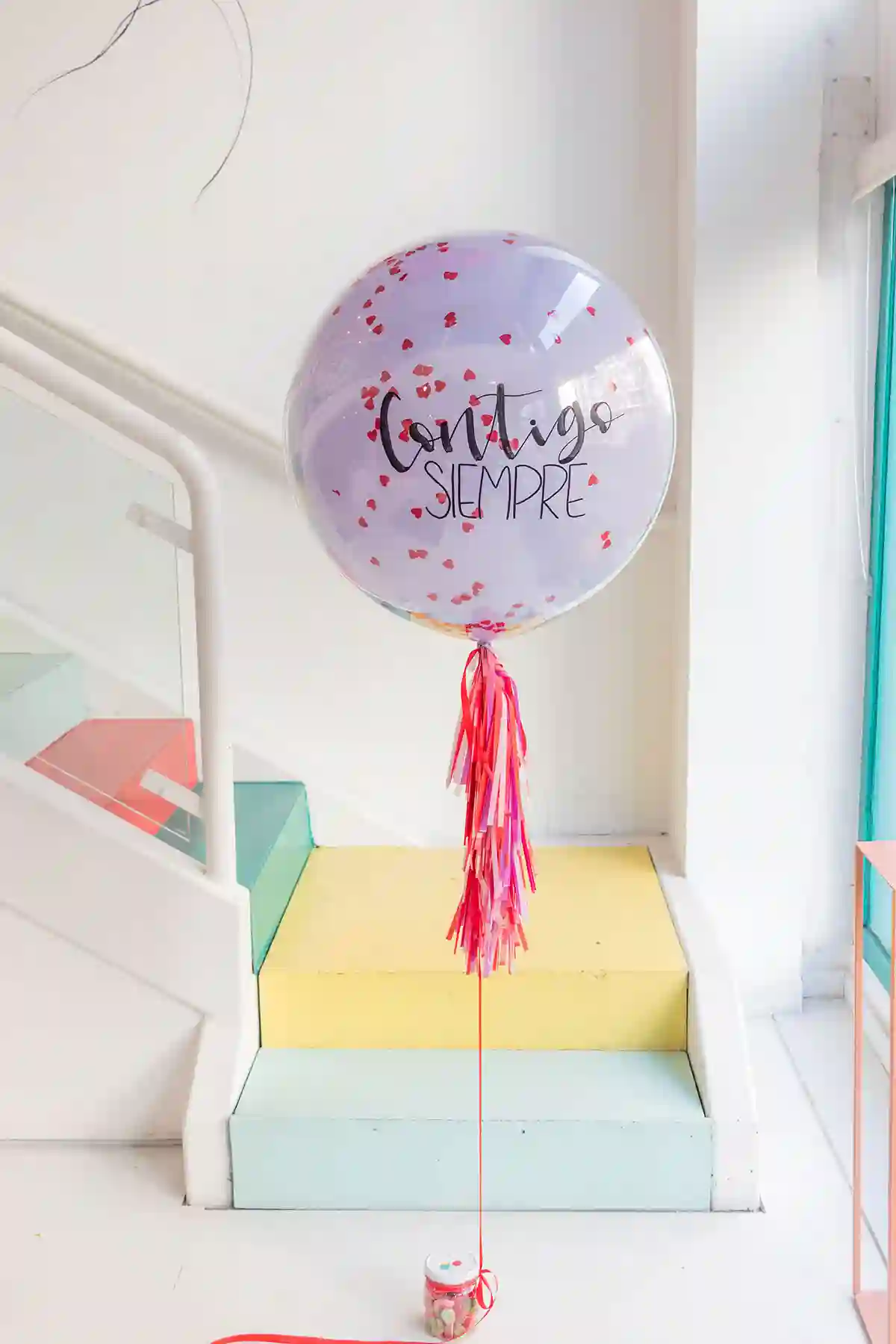 BURBUJA DOBLE CONFETTI LOVE