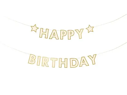 Guirnalda Estrella de feliz cumpleaños