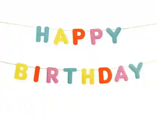 Guirnalda Feliz Bday Fieltro